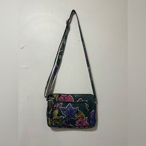 Vera Bradley Falling Flowers Quilted Crossbody Bag